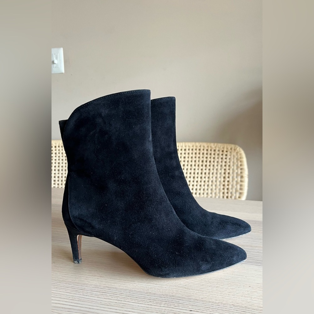 SAM EDELMAN Suede Kitten Bootie